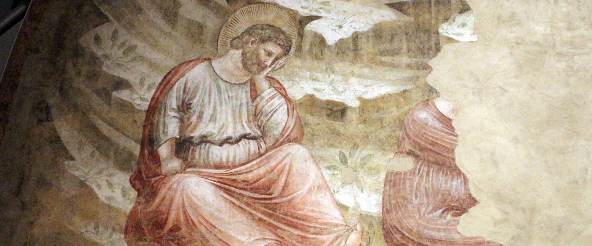 Pietro da rimini e bottega, affreschi dalla chiesa di s. chiara a ravenna, 1310-20 ca., natività e annuncio ai pastori 03 foto di Sailko